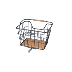 Basil Nordland Cykelkurv Til For- Og Bag I Brun