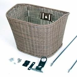 Bike Attitude Plast Rattan Kurv Mørk Brun