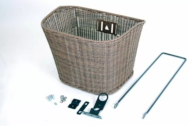 Bike Attitude Plast Rattan Kurv Mørk Brun 1 Bike Attitude Plast Rattan Kurv Mørk Brun