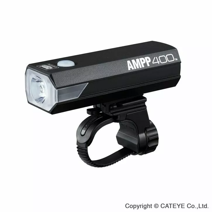 Cateye Forlygte AMPP400 HL-EL084RC USB Opl. 400 Lumen 1 Cateye Forlygte AMPP400 HL-EL084RC USB Opl. 400 Lumen