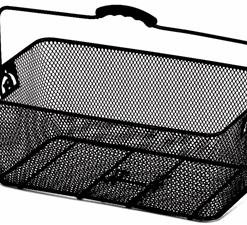 ECykelhjelm.dk CYKELKURV BAG NET, SORT 45X25X17CM