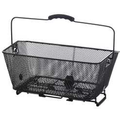 ECykelhjelm.dk Cykelkurv Bag Sort, Til El-cykel. Inkl Klemme Beslag