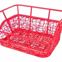 BIKE ATTITUDE Cykelkurv For Nest Rød Med Indfarvet Rød Alu Top M/beslag
