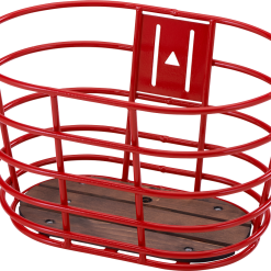 Cykelkurv Rød Norden Alu M/træbund 28"