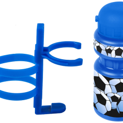 ECykelhjelm.dk Cykelkurv + Ringeklokke + Flaske M. Holder Med Fodbold Motiv -Cykellygter salg fodbold cykelsaet til boern 1