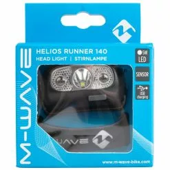 M-Wave Forlygte Helios Runner140 Lumen Genopladelig Led Sort -Cykellygter salg forlygte helios runner140 lumen genopladelig led sort 3