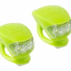 Grøn M-wave LED Cykellygtesæt