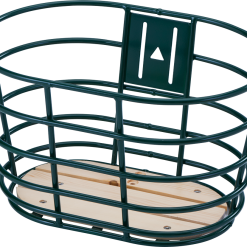 Grøn Norden Alu Cykelkurv M/træbund 28"