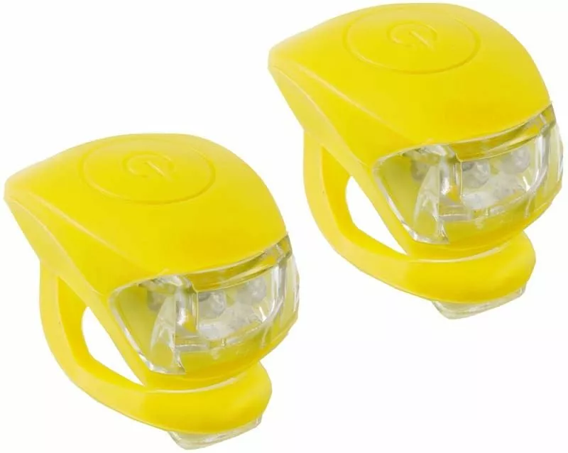 Gul M-wave LED Cykellygtesæt 1 Gul M-wave LED Cykellygtesæt