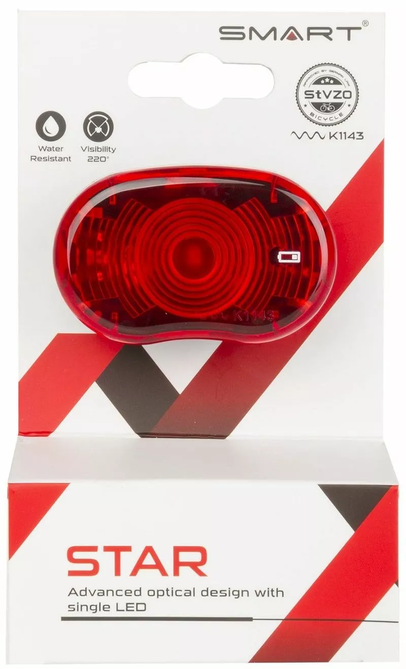 ECykelhjelm.dk SMART Star Baglygte 2 ECykelhjelm.dk SMART Star Baglygte - Billede 2