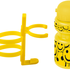 ECykelhjelm.dk Cykelkurv + Ringeklokke + Flaske M. Holder Med Smileys -Cykellygter salg smiley cykelsaet til boern 1