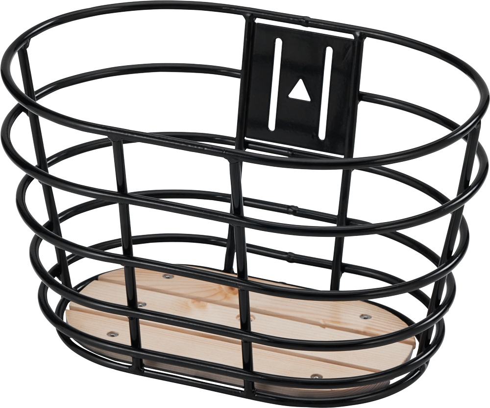 Sort Norden Alu Cykelkurv M/træbund 28" 1 Sort Norden Alu Cykelkurv M/træbund 28"