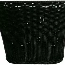 ECykelhjelm.dk Sort Plast Rattan Cykelkurv