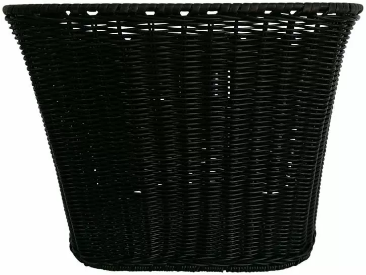ECykelhjelm.dk Sort Plast Rattan Cykelkurv 1 ECykelhjelm.dk Sort Plast Rattan Cykelkurv