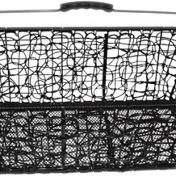 ECykelhjelm.dk Sort Plast Rattan Cykelkurv Med Håndtag, Bagkurv